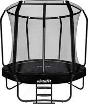 Trampoline - VirtuFit Premium Trampoline met Veiligheidsnet - Beschermrand - 244 cm - Zwart