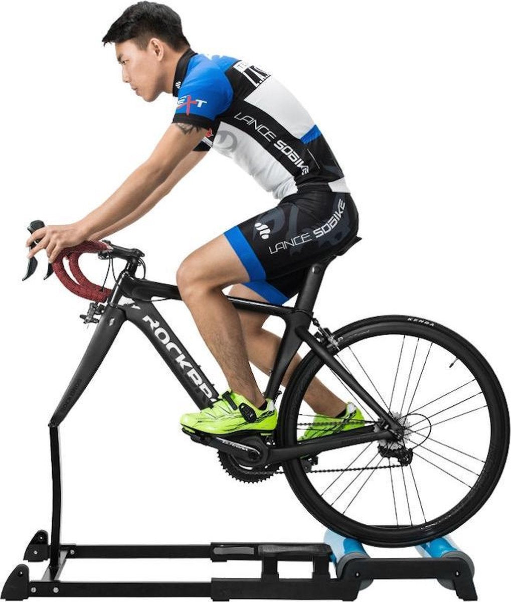 Decopatent® Rollenbank Fietstrainer - Fiets rollenbaan - Hometrainer - Racefiets - Mtb- 24 tm 29 & 700C - Indoor Rollenbank Fiets