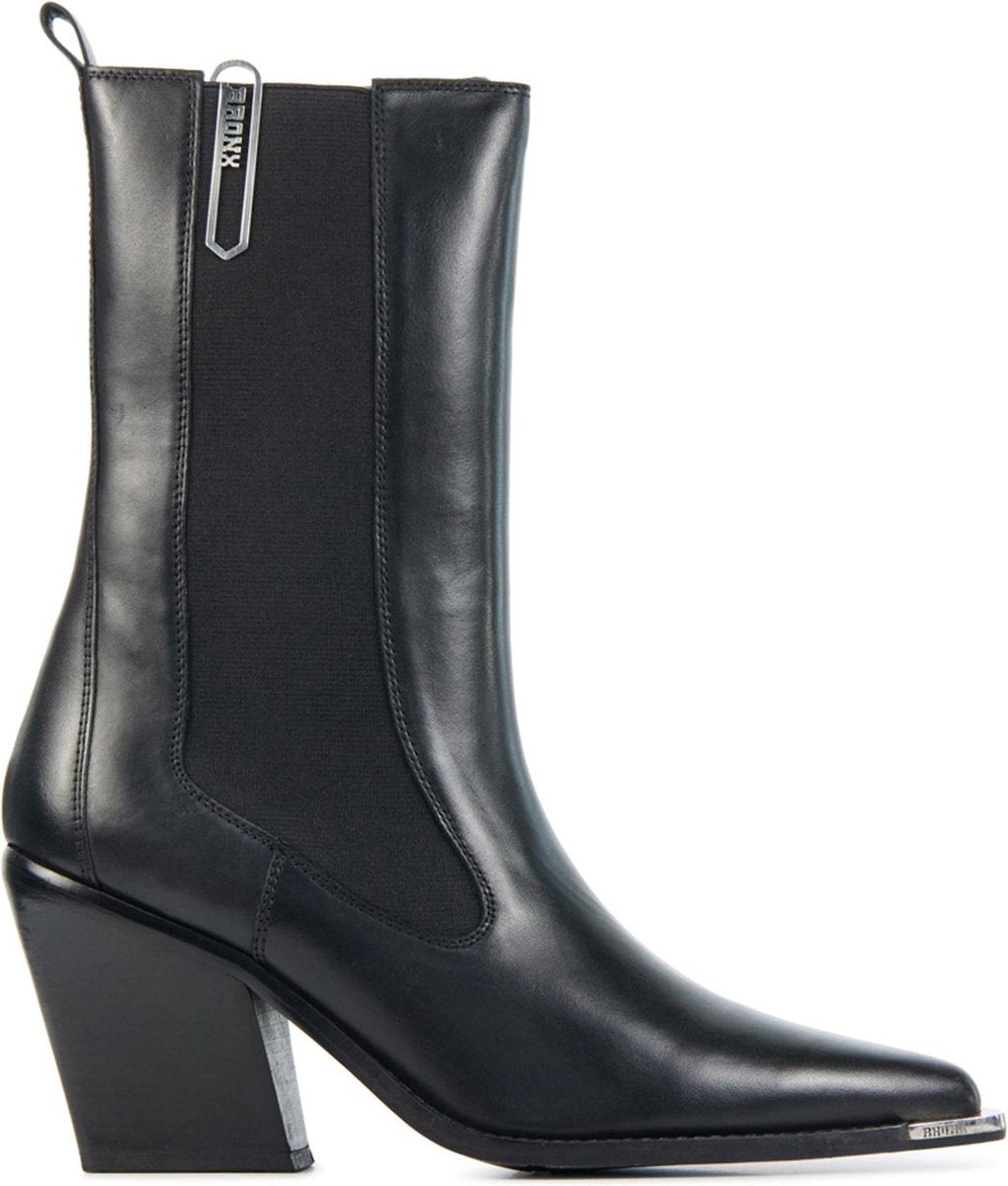 Bronx Vrouwen   Cowboylaarzen / Laarzen / Damesschoenen 34198-a - Zwart - maat 41