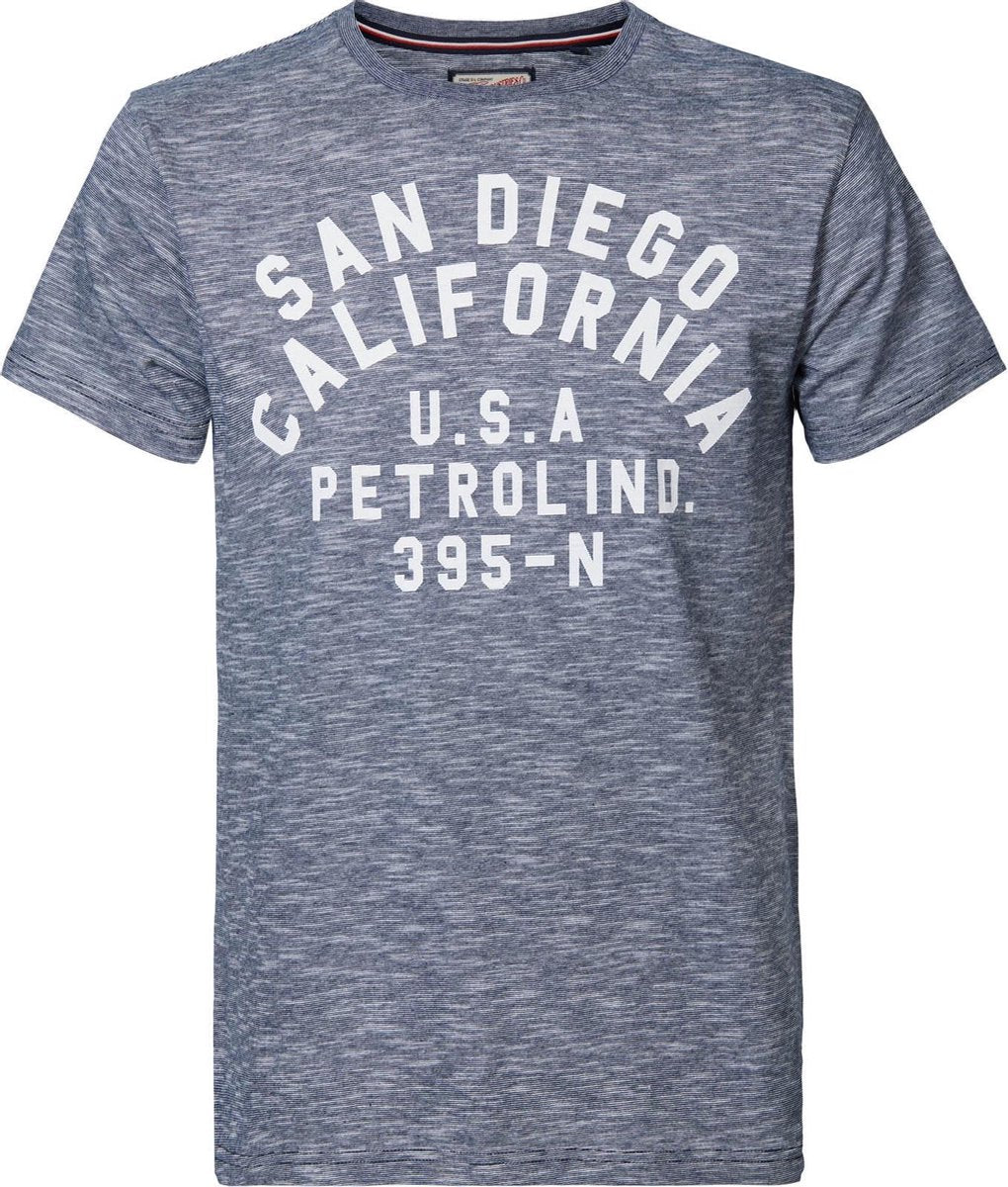 Petrol Industries - Heren San Diego t-shirt - Donker blauw - Maat XXL