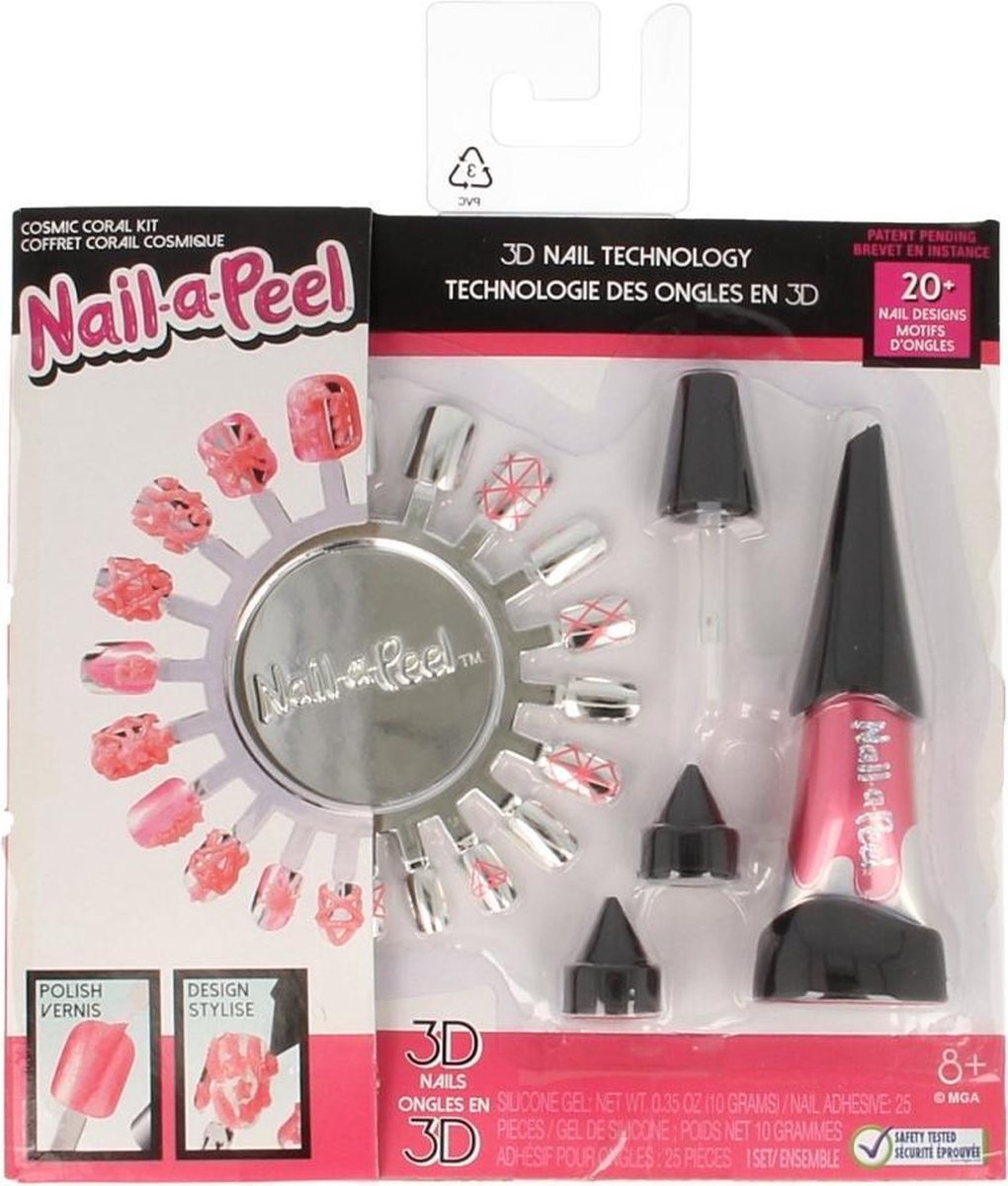 Nail-a-Peel Starter Kit- Cosmic Coral Kit