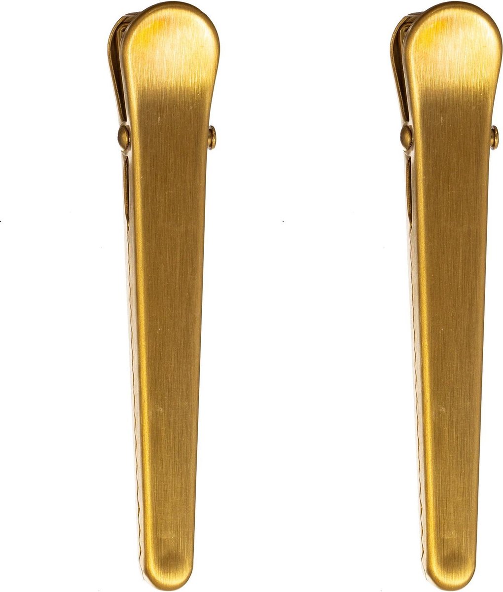 Twee lange gouden vers-houd knijpers (set) | Sass & Belle