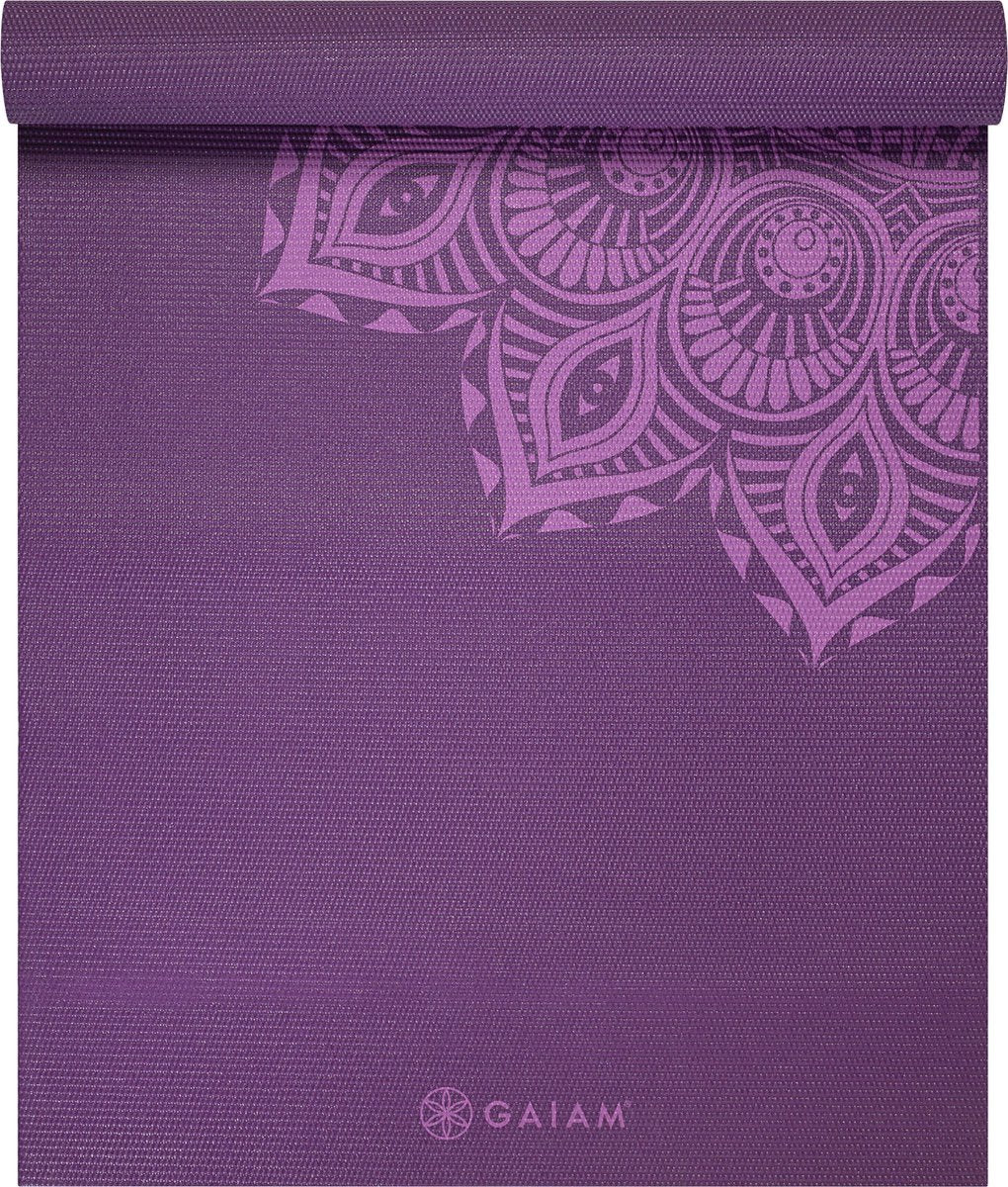 Gaiam Premium Mandala Yoga Mat - Paars - 172 X 61 X 0.5 Cm