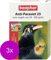 Beaphar Anti-Parasiet 25 Vogel - Vogelapotheek - 3 x 2 pip 50 - 300 G