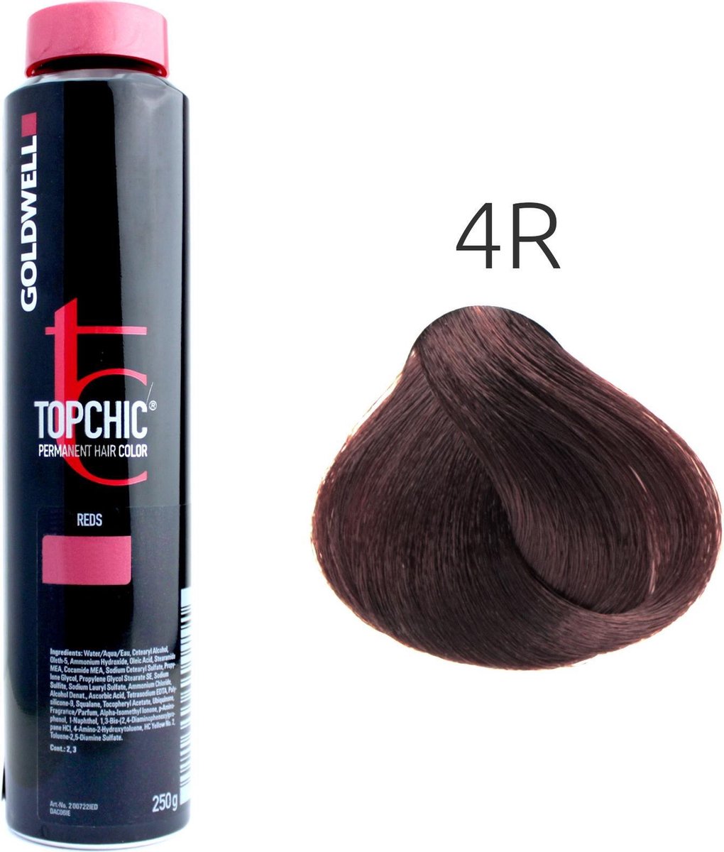Goldwell - Topchic Depot Bus - 4-R Donker Mahonie Briljant - 250 ml