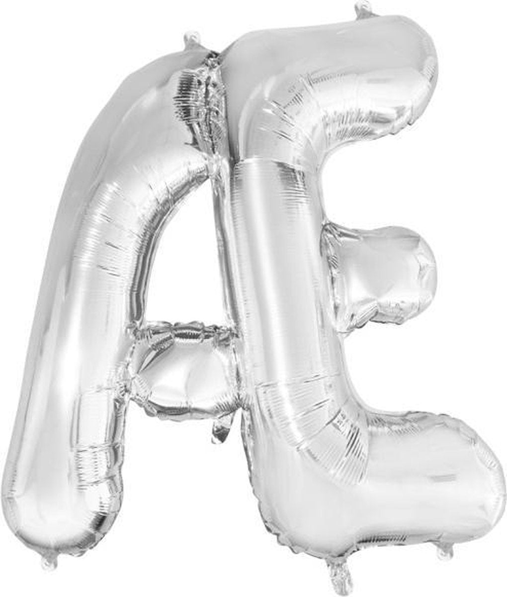 Globos Folieballon Letter Æ 102 Cm Zilver