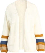 Cassis - Cardigan met strepen - Ecru