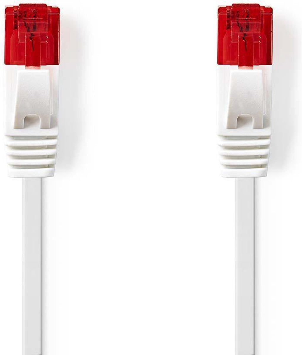 Cat 6 UTP Network Flat Cable | RJ45 Male - RJ45 Male | 5.0 m | White