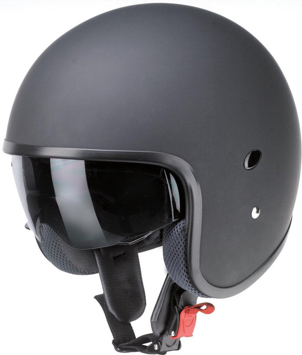 Redbike RB-770 jethelm mat zwart - maat L