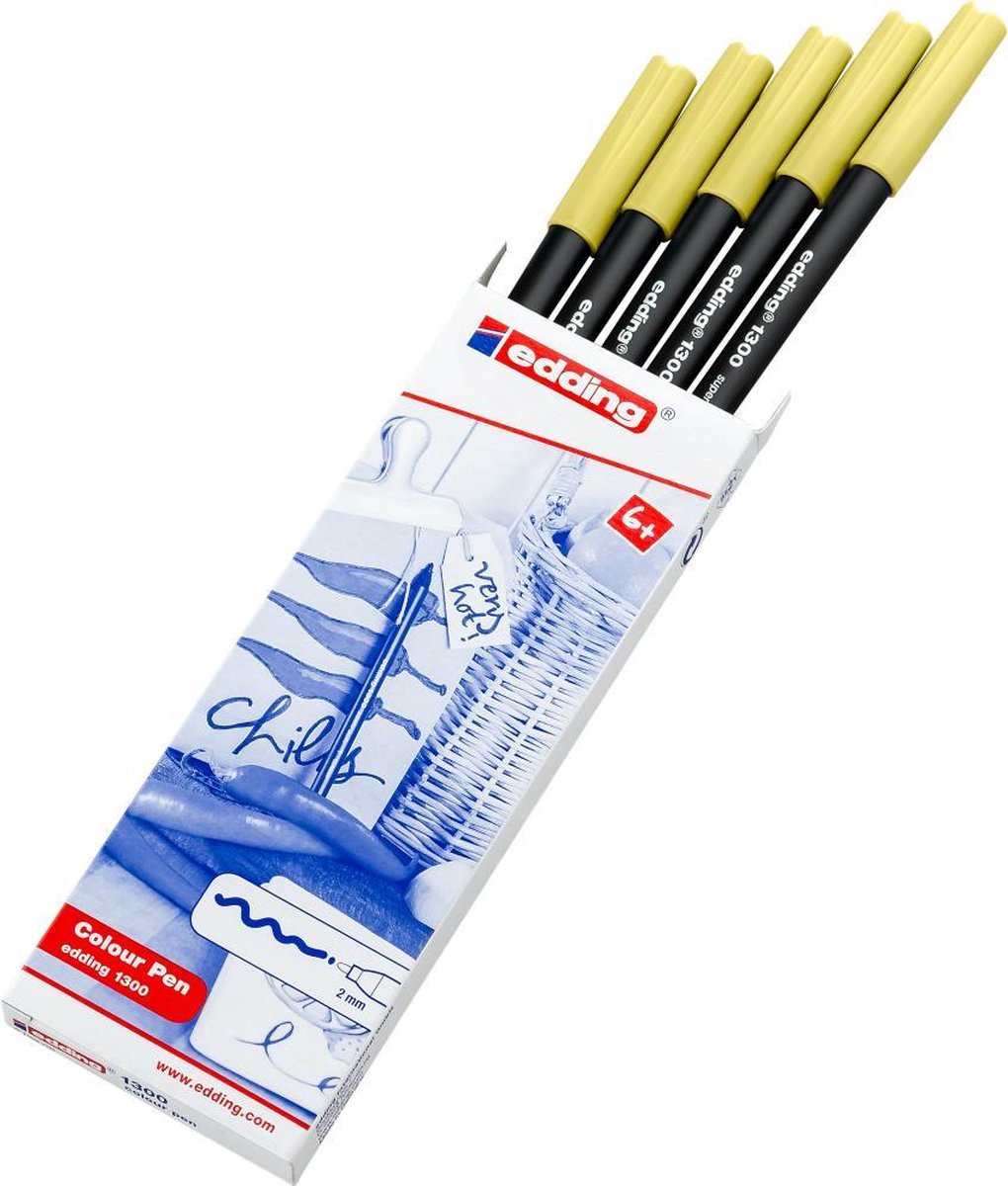 Color pennen Edding 1300-26 grijs-zilver