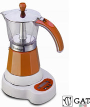 G.A.T. Italia Vintage Oranje 6 kops - Elektrische percolator