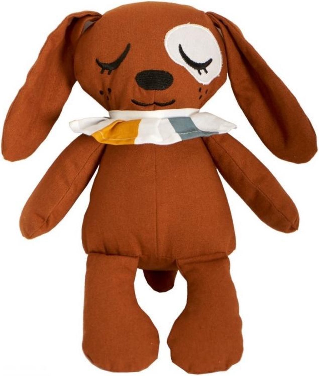 Roommate Knuffeldier Duke The Dog Biologisch 40 Cm Bruin