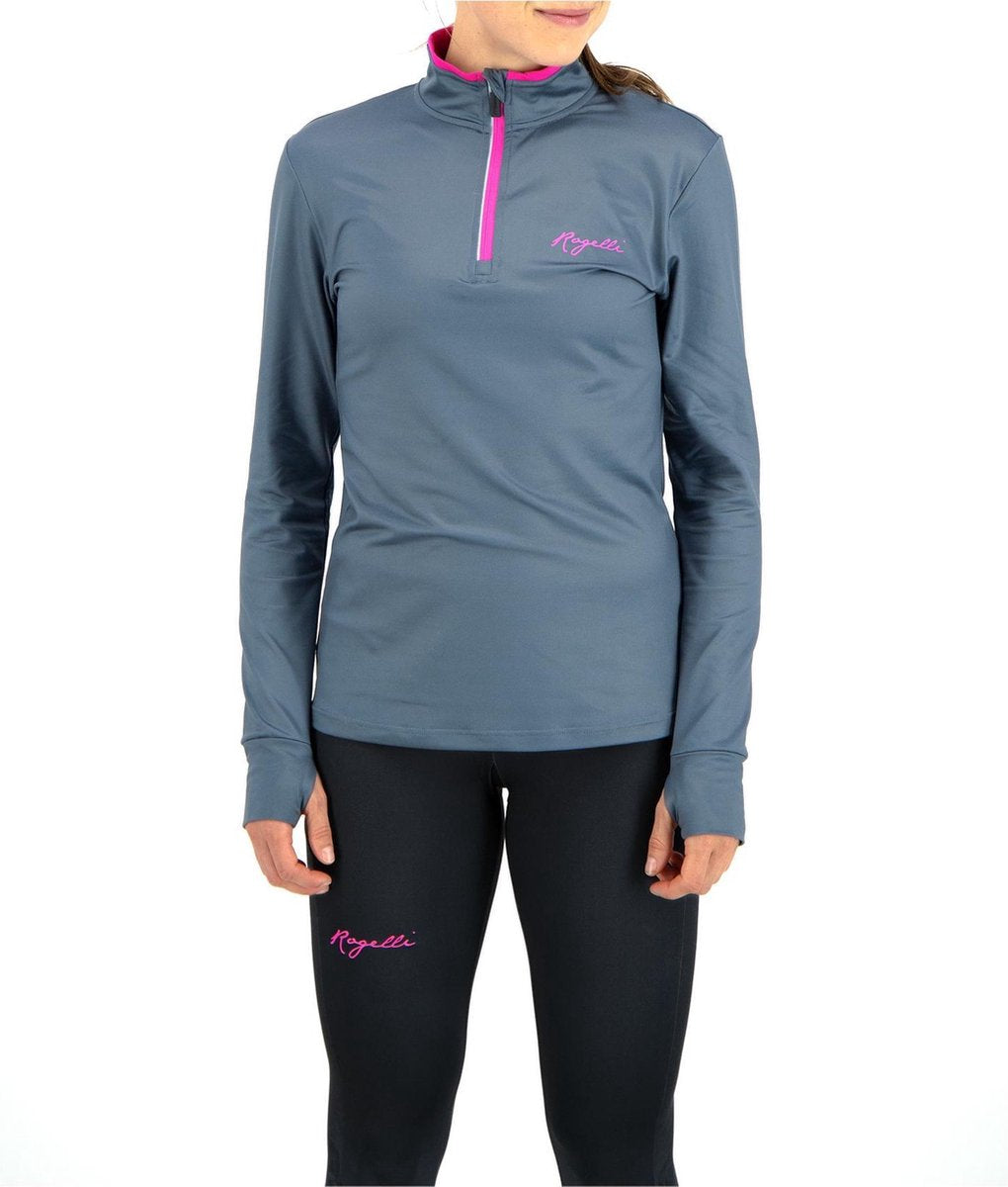 Rogelli Runningtop Marble Dames - Grijs/Roze - Maat M