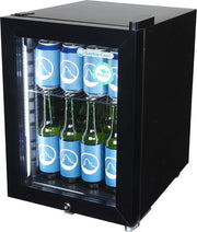 Gastro-Cool KW25 - Mini koelkast met glazen deur 23 Liter - Zwart/Zwart/Zwart 247101