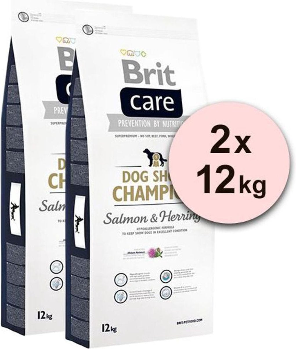 Brit Care Dog Show Champion Zalm & Haring 2 x 12 kg