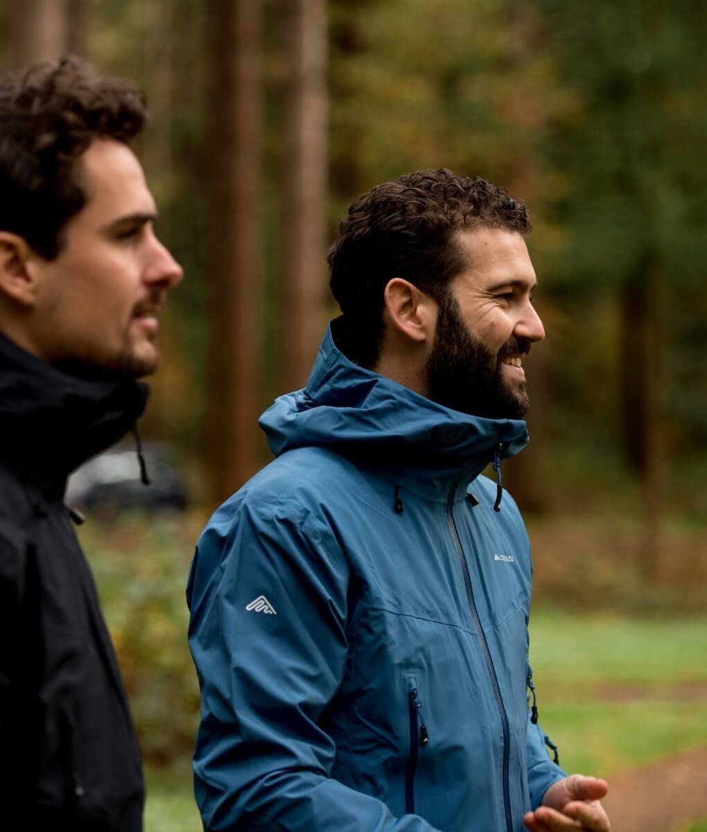 Cortazu Hard Shell Jas  (All Season) Blauw | Heren warme outdoor jas waterdicht & winddicht met capuchon