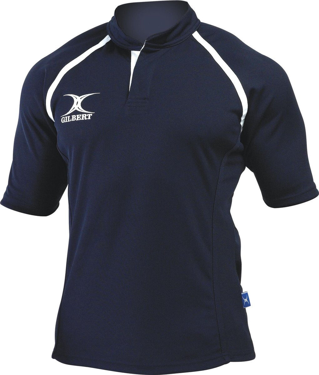 Gilbert rugbyshirt Xact Navy Blauw maat S