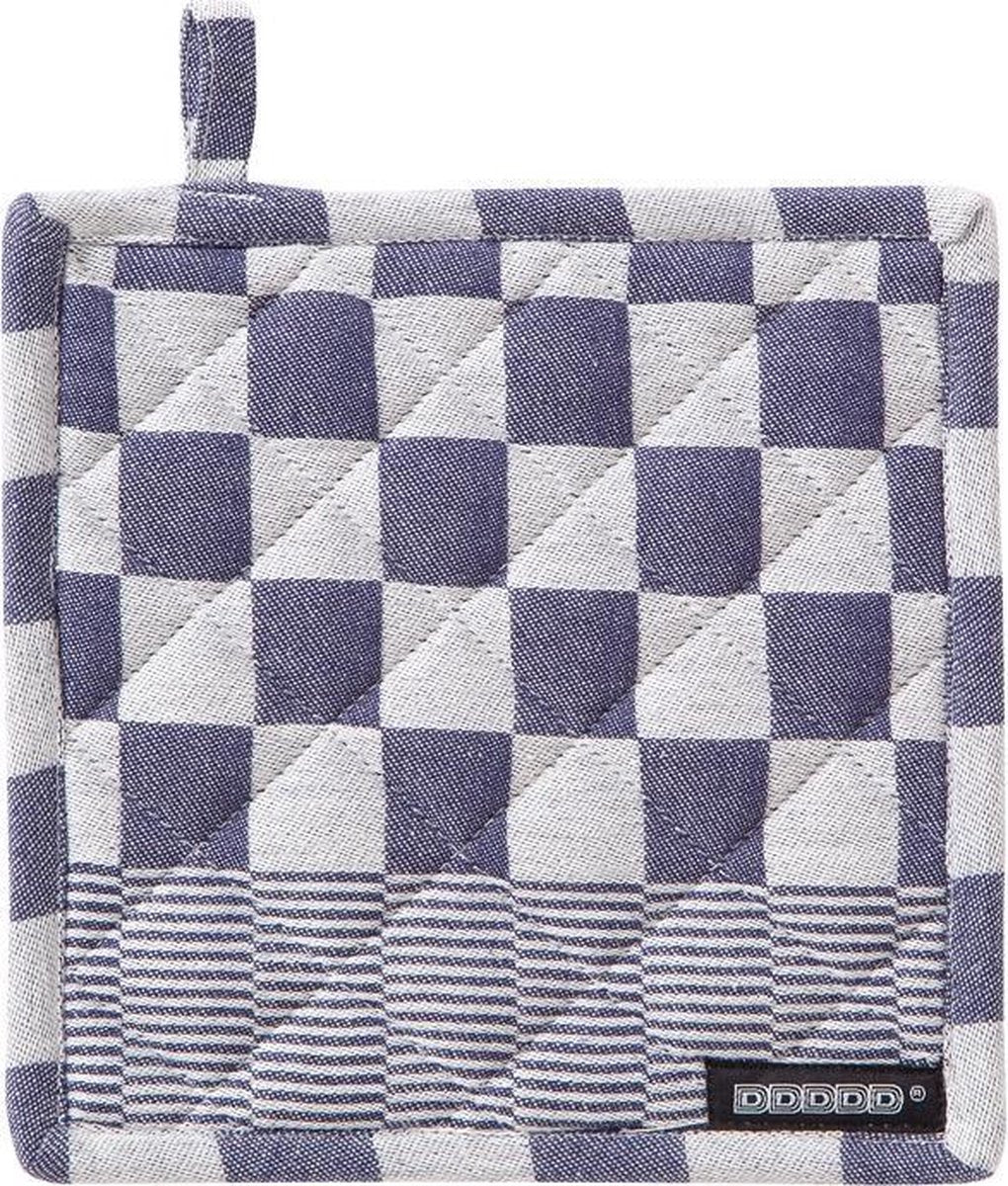 DDDDD pannenlap barbeque 21 x 21 cm blue per 2 stuks