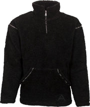 Warme Teddy Trui Zwart Maat 152