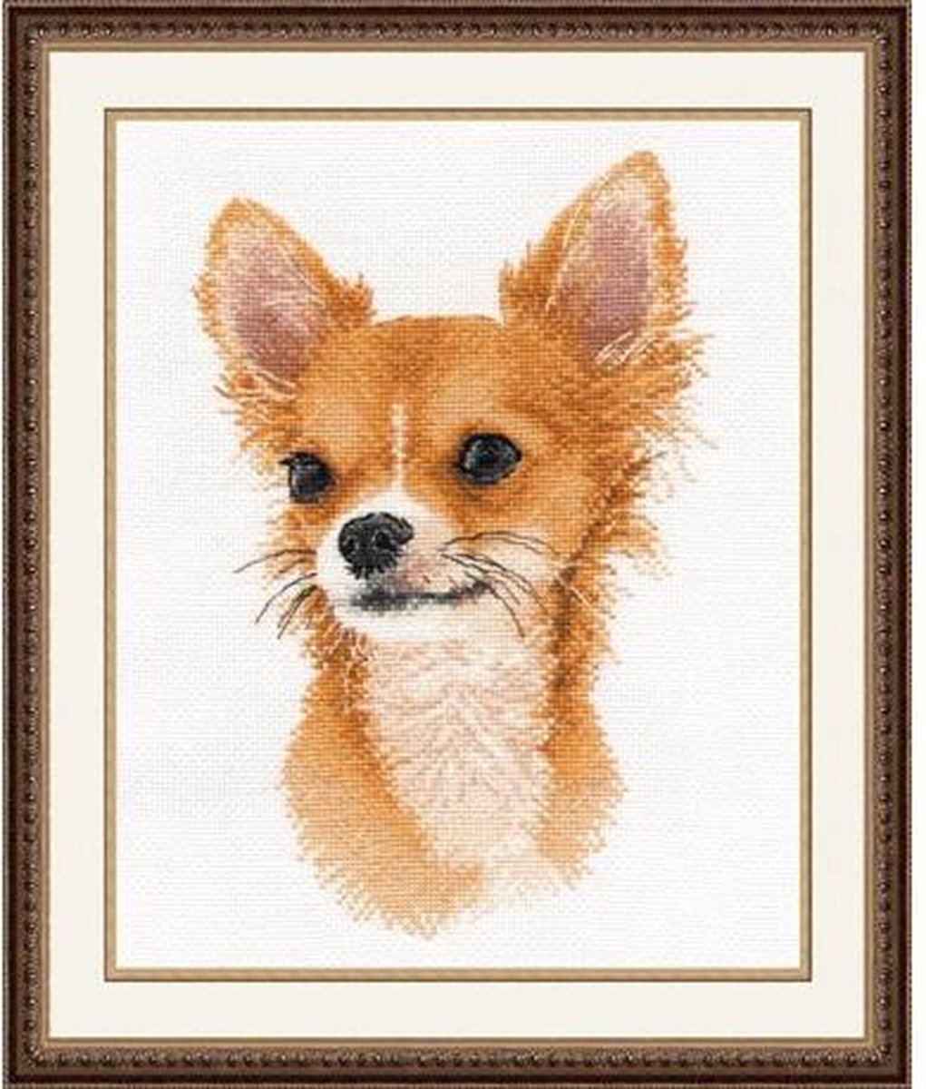 Kleine Chihuahua vriend borduren (pakket)