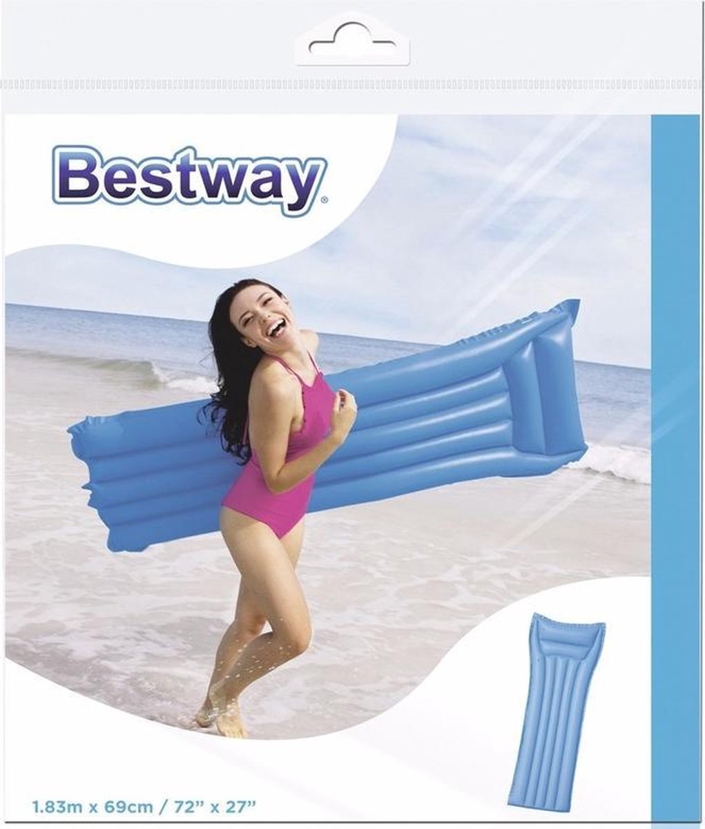 Bestway basic luchtbed blauw 183 cm