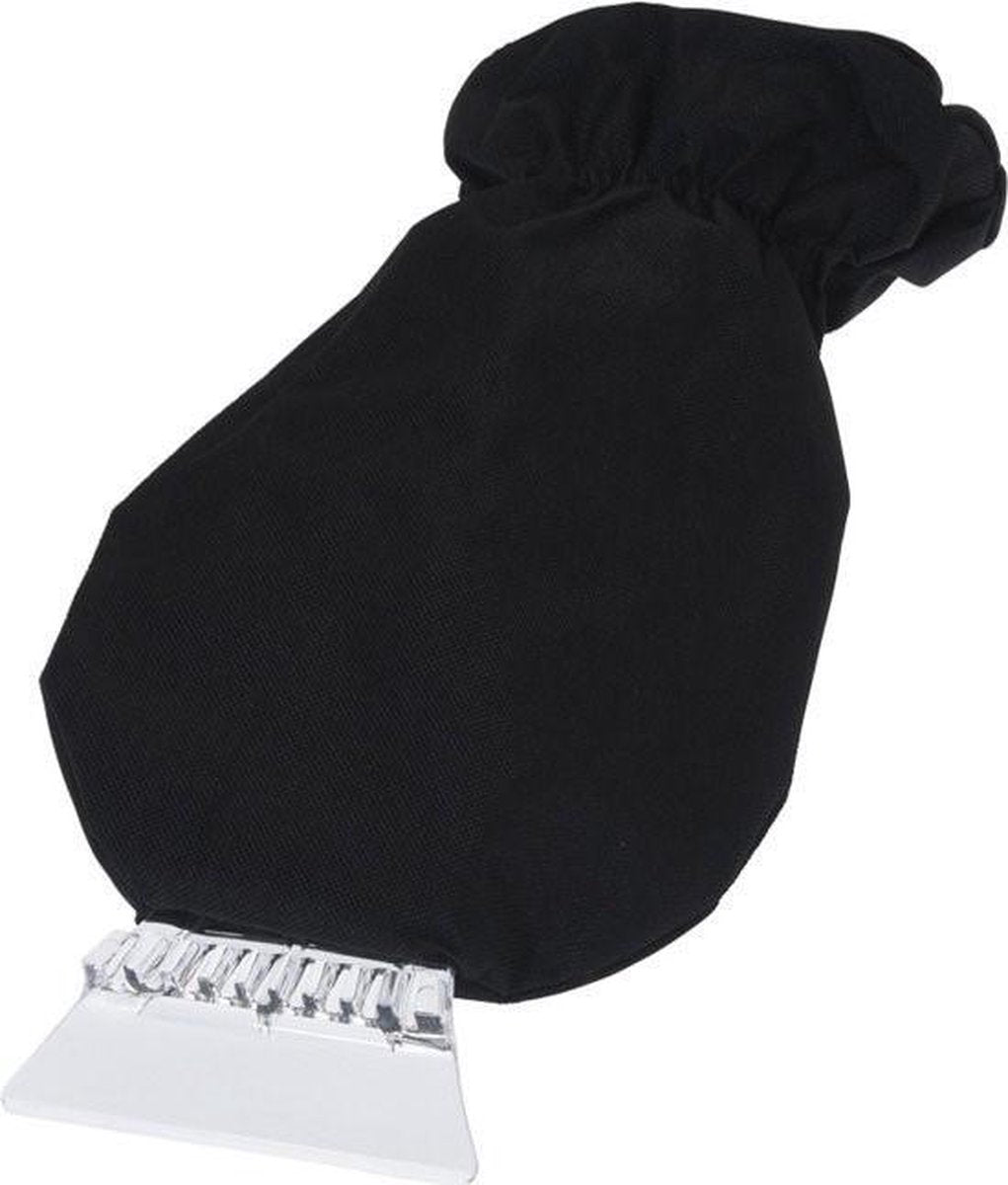 Ijskrabber met handschoen