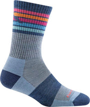 Darn Tough Kelso Micro Crew Light Cushion Wandelsokken Dames Denim