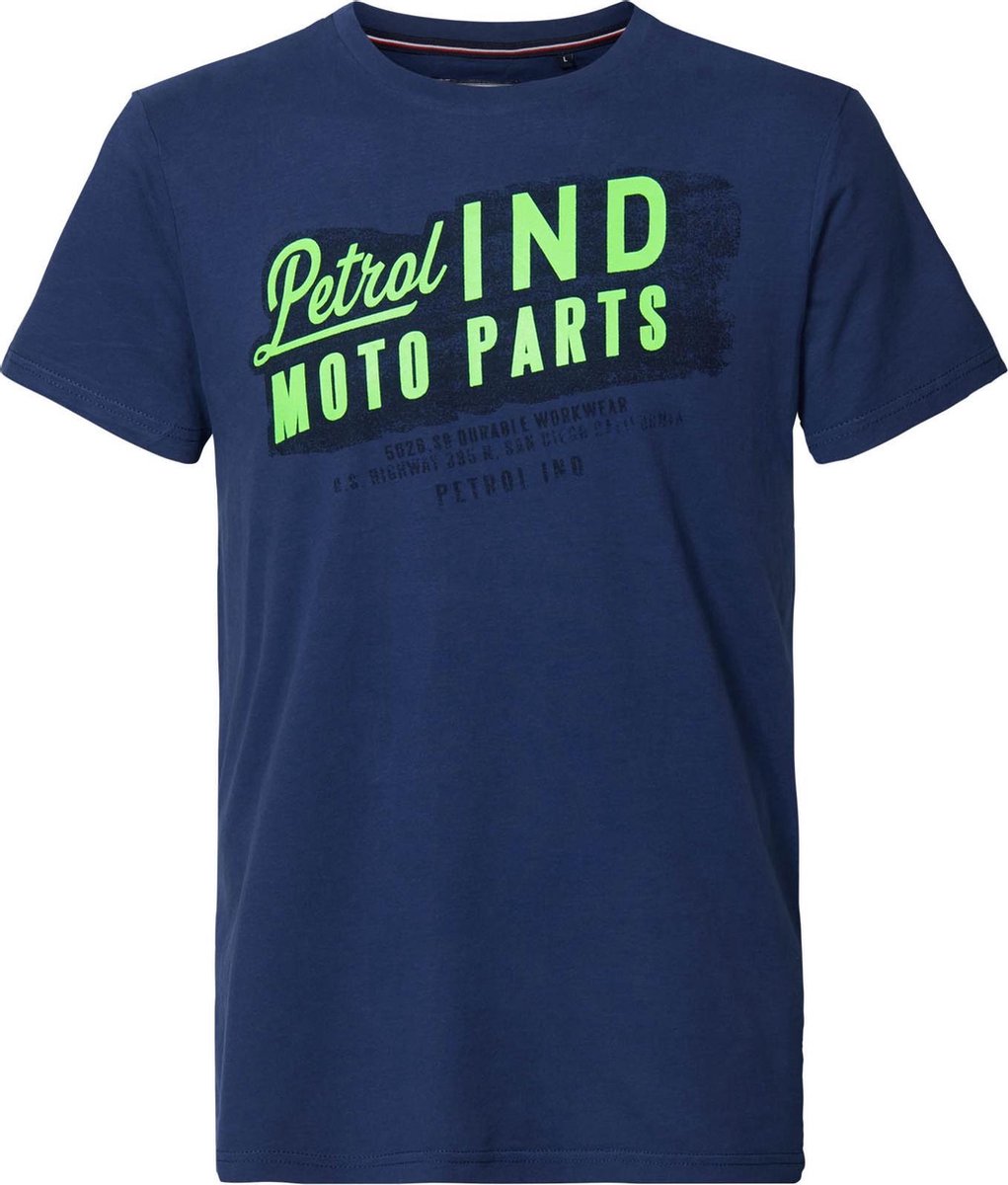 Petrol Industries - Heren Artwork t-shirt - Blauw - Maat XS