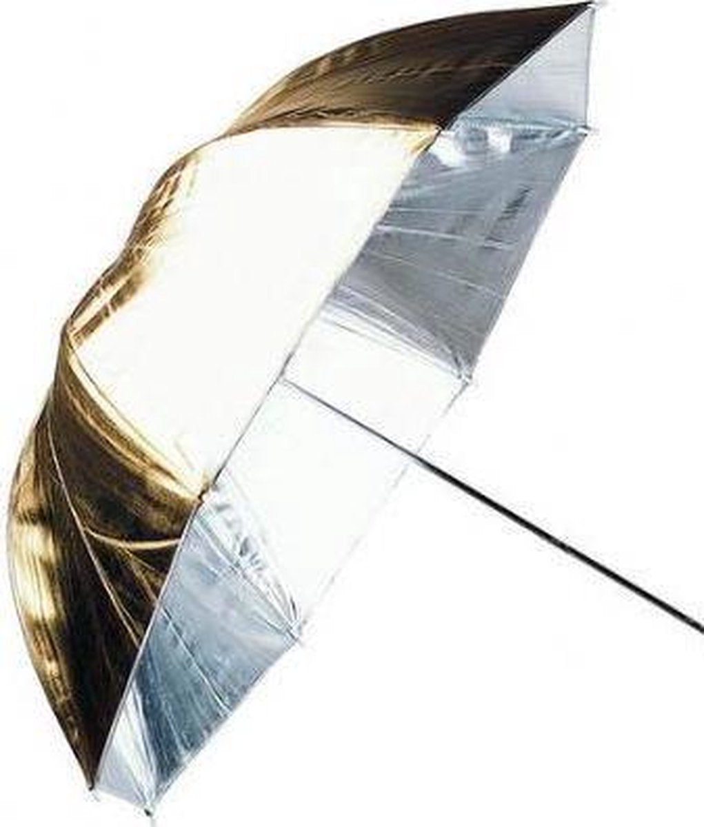 Linkstar Flitsparaplu PUK-84GS Goud/Zilver 84 cm (Omkeerbaar)