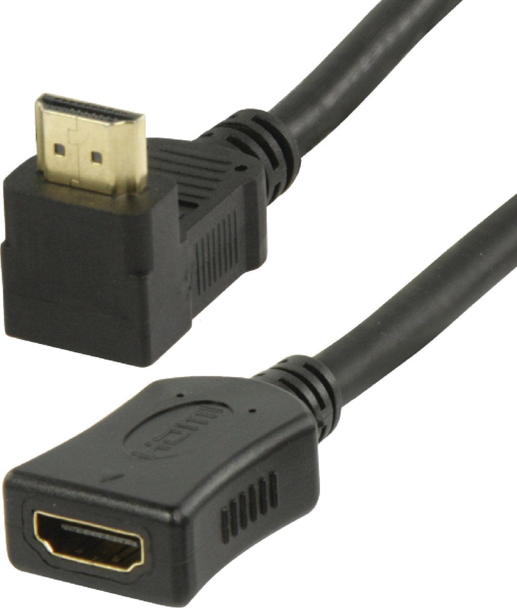 Coretek HDMI adapter - 90° haaks naar boven - versie 1.4 (4K 30Hz) - 0