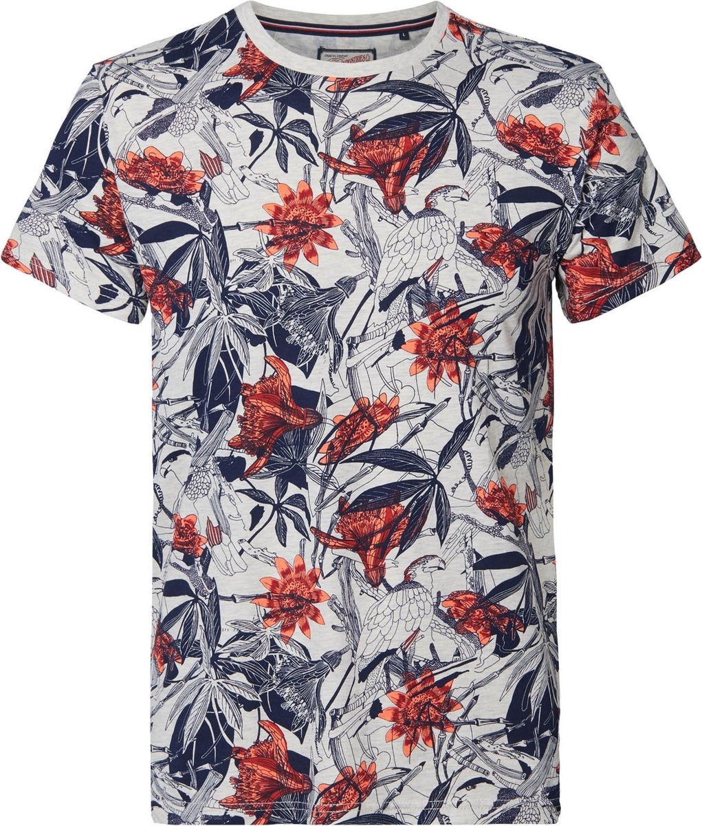 Petrol Industries - Heren Botanic t-shirt - Rood - Maat L