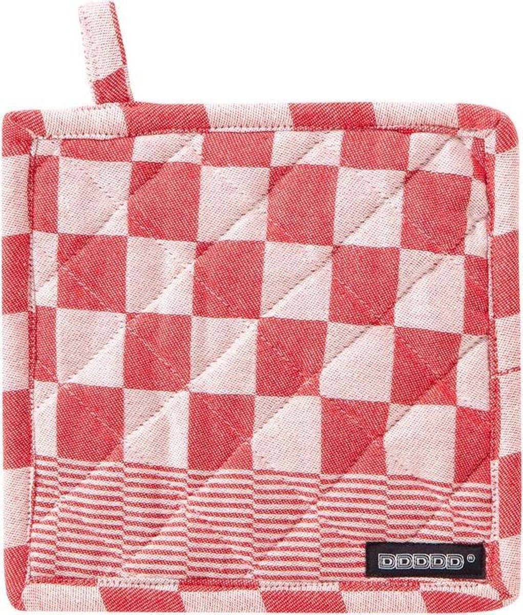 DDDDD pannenlap barbeque 21 x 21 cm red per 2 stuks