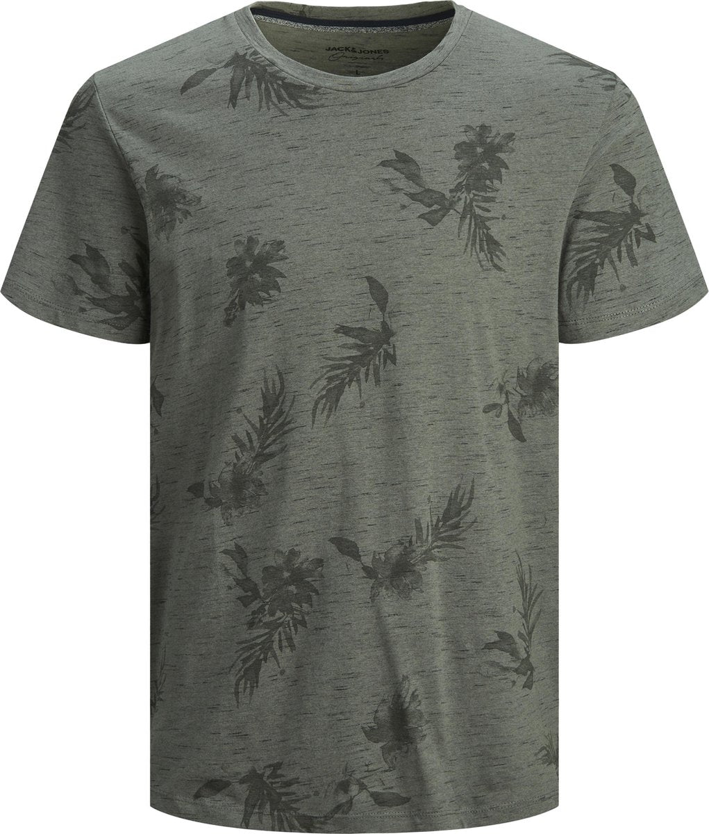 JACK&JONES PLUS JORCALI AOP TEE SS CREW NECK PS Heren T-Shirt - Maat EU2XL
