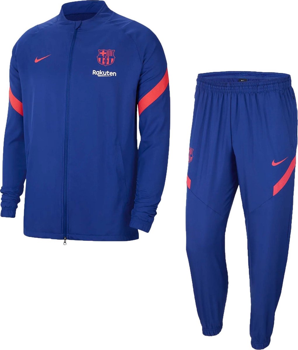 Nike Trainingspak - Maat S  - Mannen - donkerblauw/rood