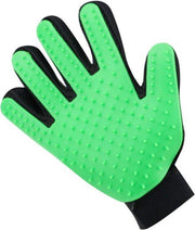 Borstel handschoen voor honden en katten - Vacht - Klittenkam - Huisdieren - Groen Rechter Hand