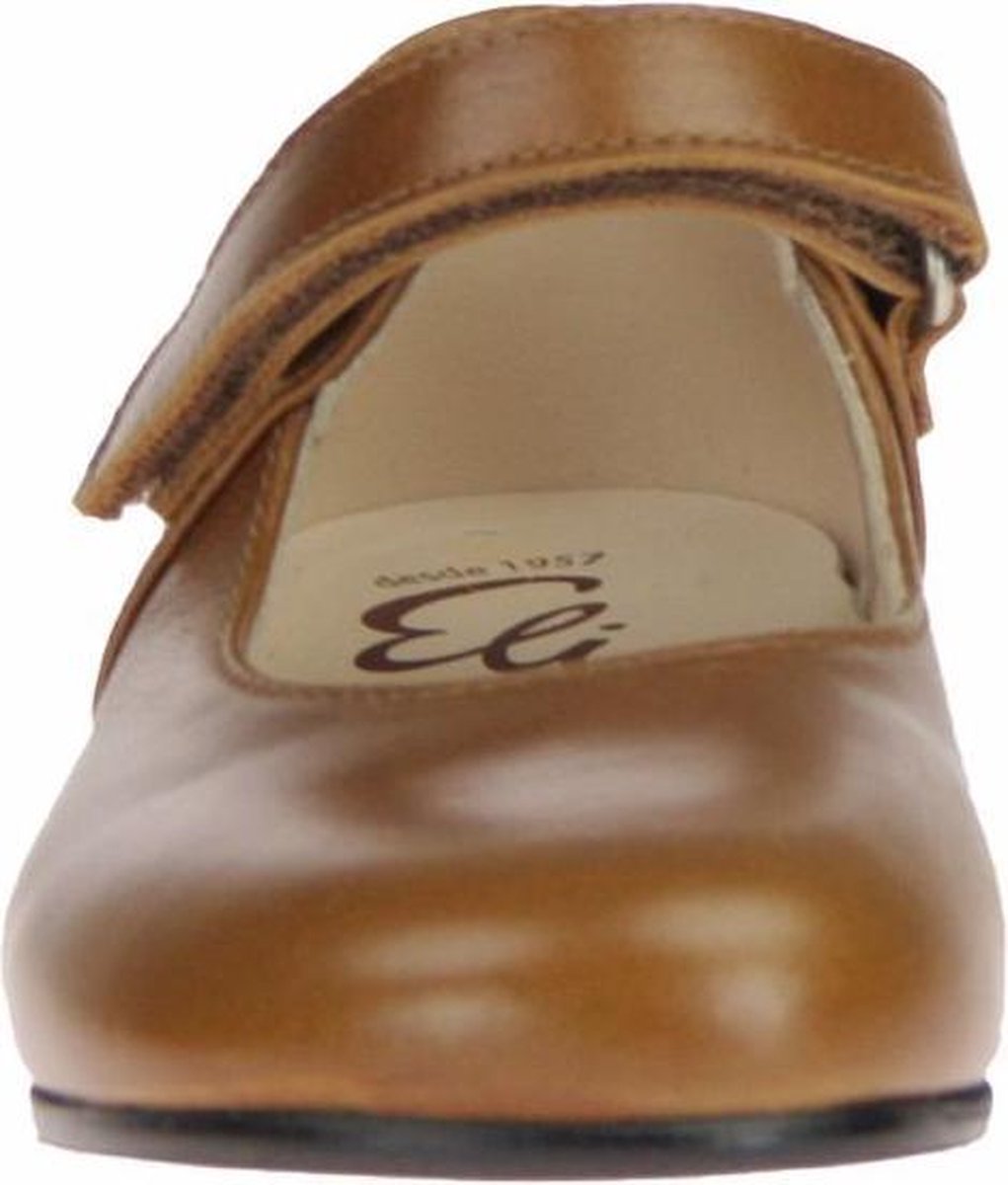 Eli Camel ballerina met velcroriempje