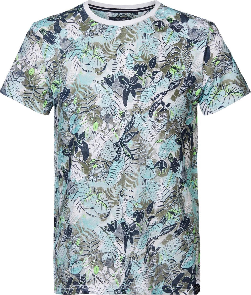 Petrol Industries - Heren Botanic t-shirt - Groen - Maat S