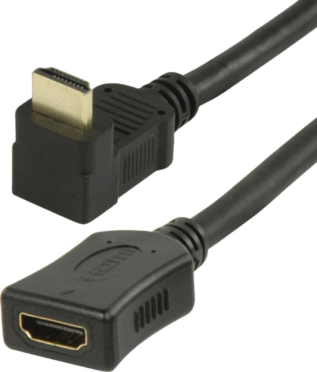 Coretek HDMI adapter - 90° haaks naar beneden - versie 1.4 (4K 30Hz) - 0