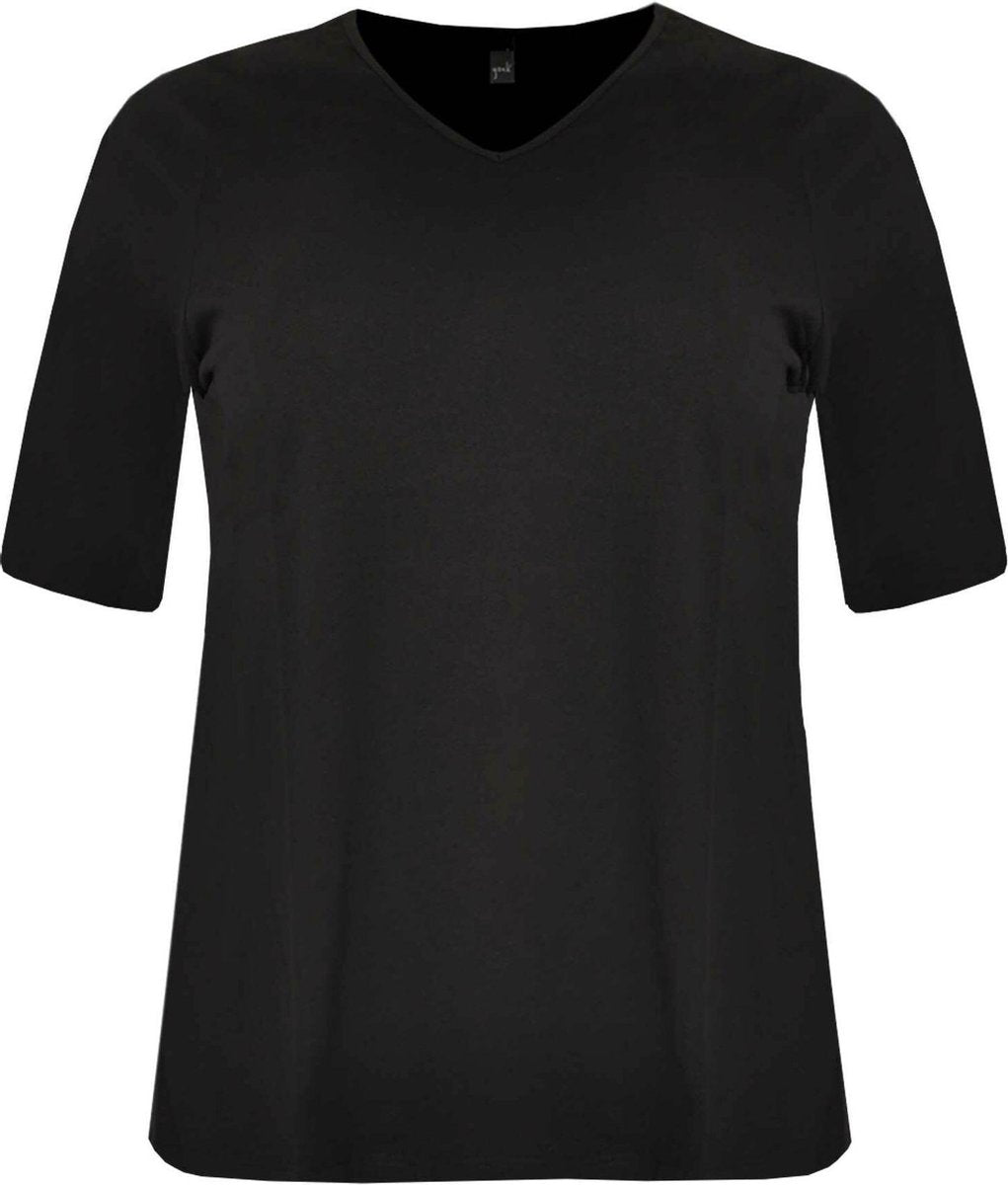 Yoek T-shirt met v-hals