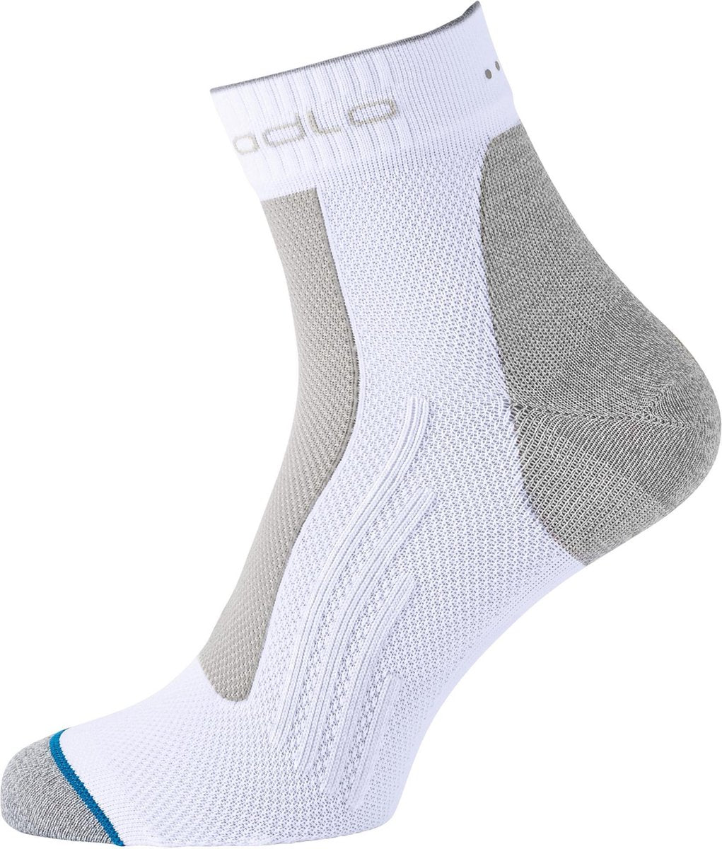 Odlo Socks Quarter Light Unisex Sportsokken - White - Maat 45-47