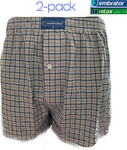 Embrator 2-pack mannen Boxershort geweven katoen blauw maat 4XL