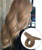 Tape Extensions 50gram 45cm kl.6 donker blond 10dubbele strips 100%Echt haar