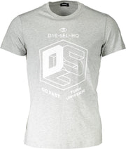 Diesel T-shirt Grijs XL Heren
