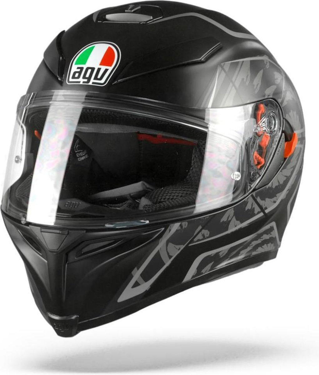 Agv K5 S Max Vision Tornado Mat Zwart Zilver Integraalhelm - Motorhelm - Maat XXL