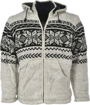 Pure Wool Herenvest WJK-1301 Ecru - ecru - 2XL