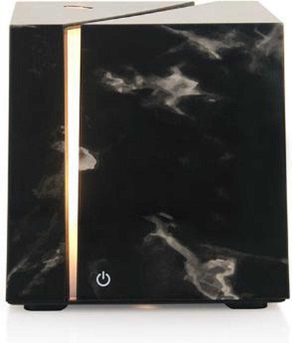 Seidon™ Aroma Diffuser – Zwart Marmer – Inclusief Ebook - Luchtbevochtiger – Geur Verspreider