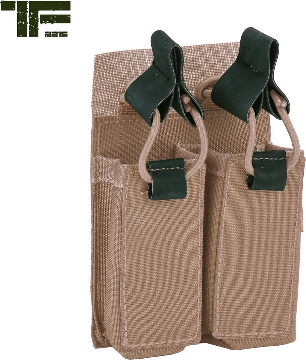 TF-2215 Double pistol pouch Coyote
