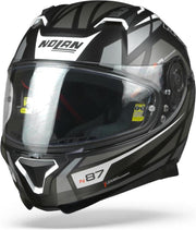 Nolan N87 Originality 068 Zwart Zilver Grijs Integraalhelm - Motorhelm - Maat M