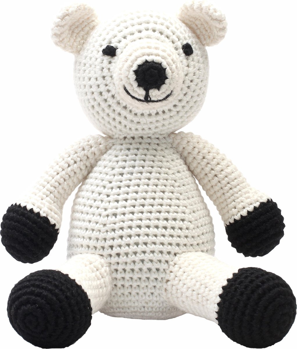 Naturezoo Knuffeldier Ijsbeer Xl Gehaakt 40 Cm Wit