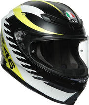 AGV K6 Rapid 46 Matt Black White Yellow MS